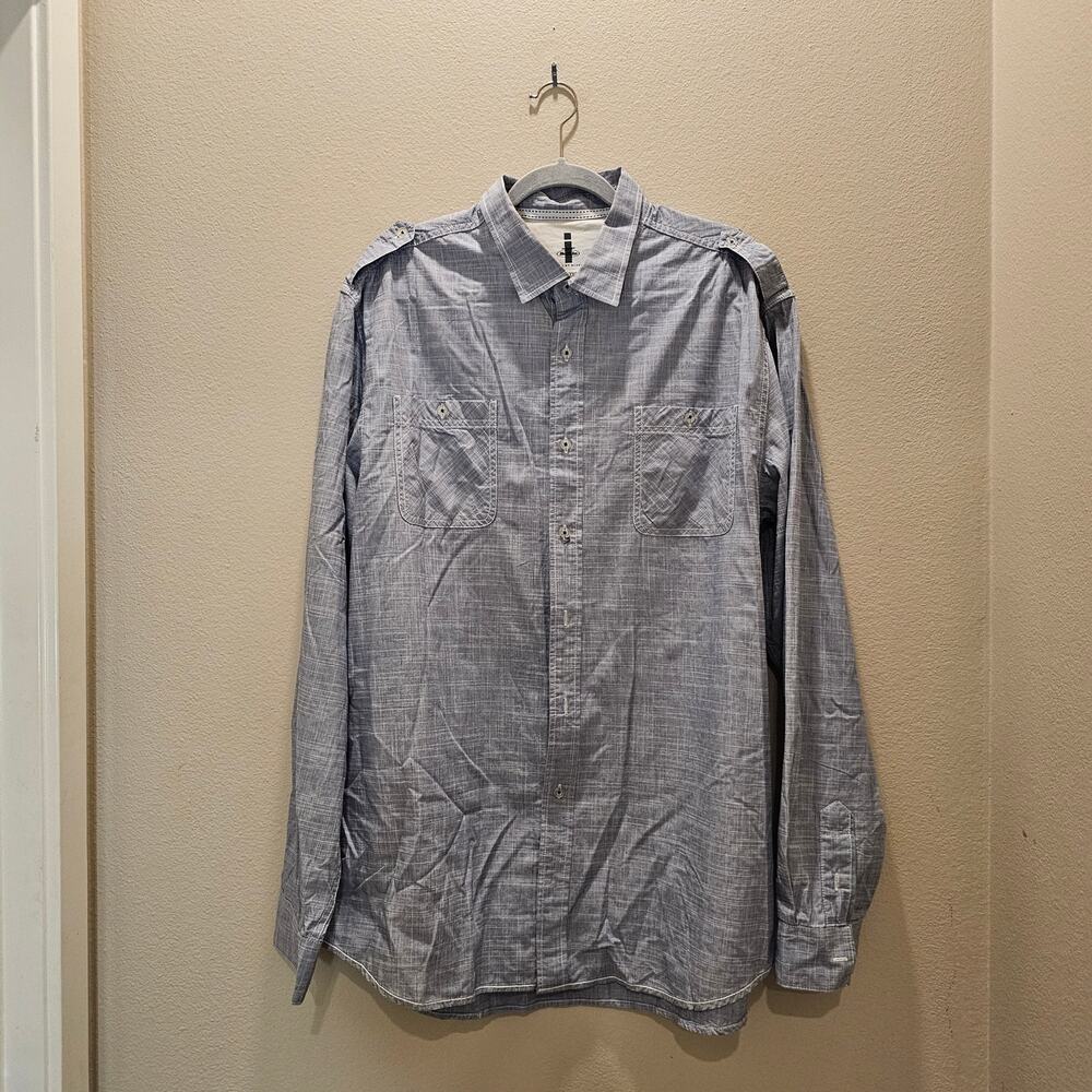 Jeans by Buffalo Rafael Long Sleeve Button Down Chambray Shirt Size XXL